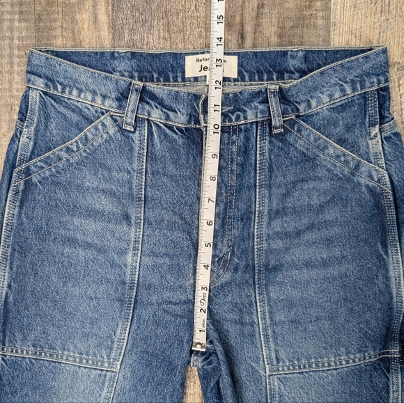 Reformation Kealy Carpenter High Rise Relaxed Jeans in Ponce size 28 - Picture 10 of 13